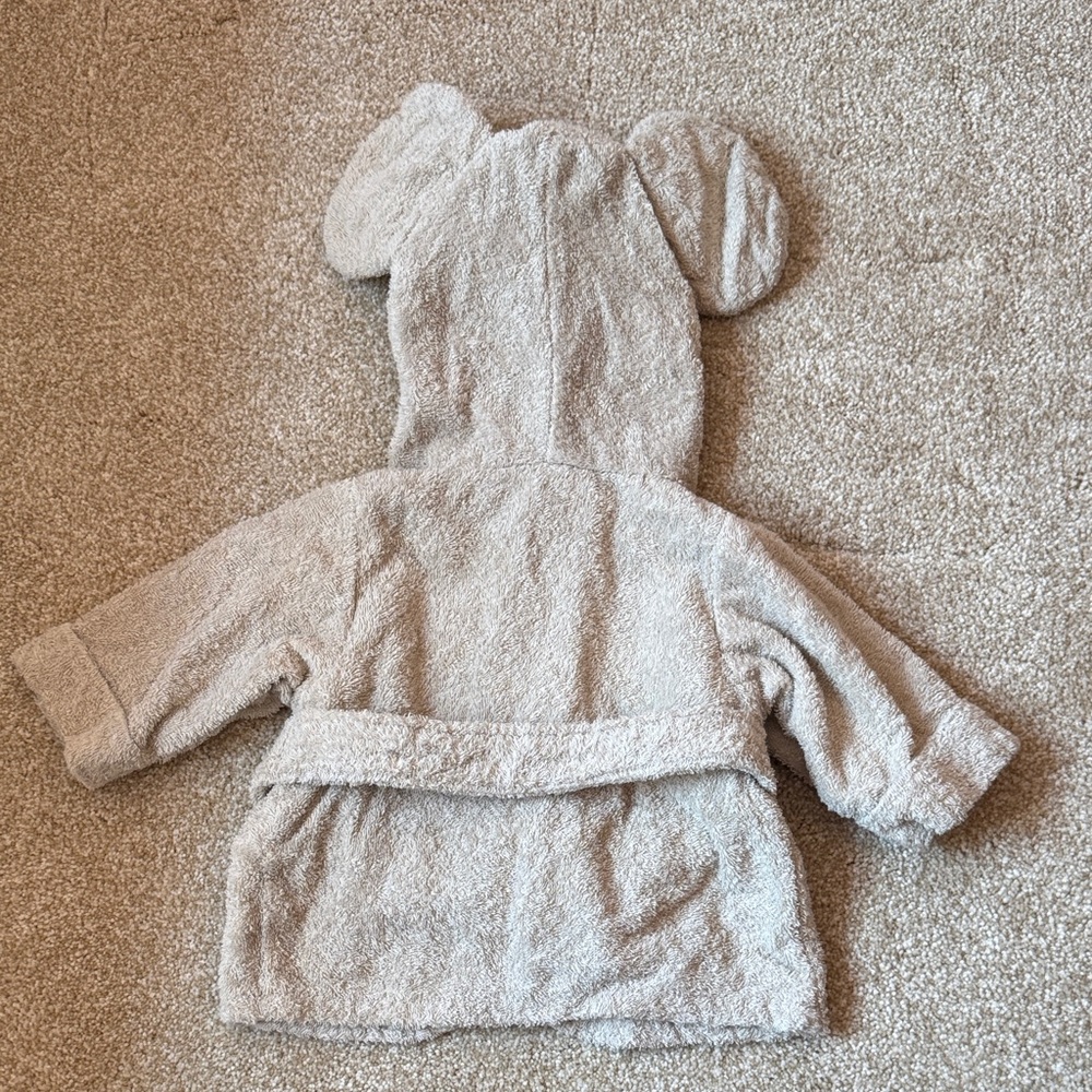 Plush Mouse Hooded Baby Robe - Picture 2 of 3
